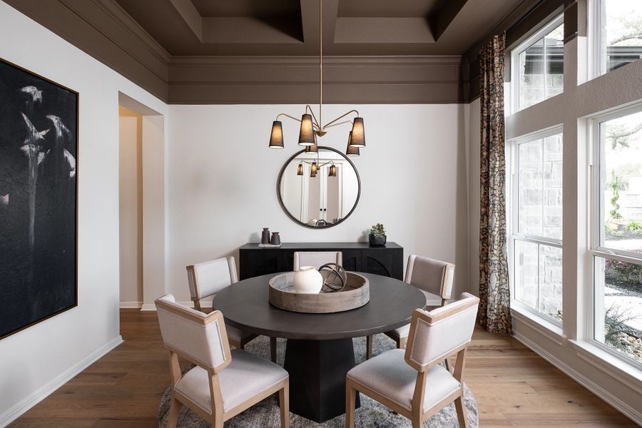 Furnished interior in a model home at The Trails at Carmel 70s in Pflugerville (Image 4).