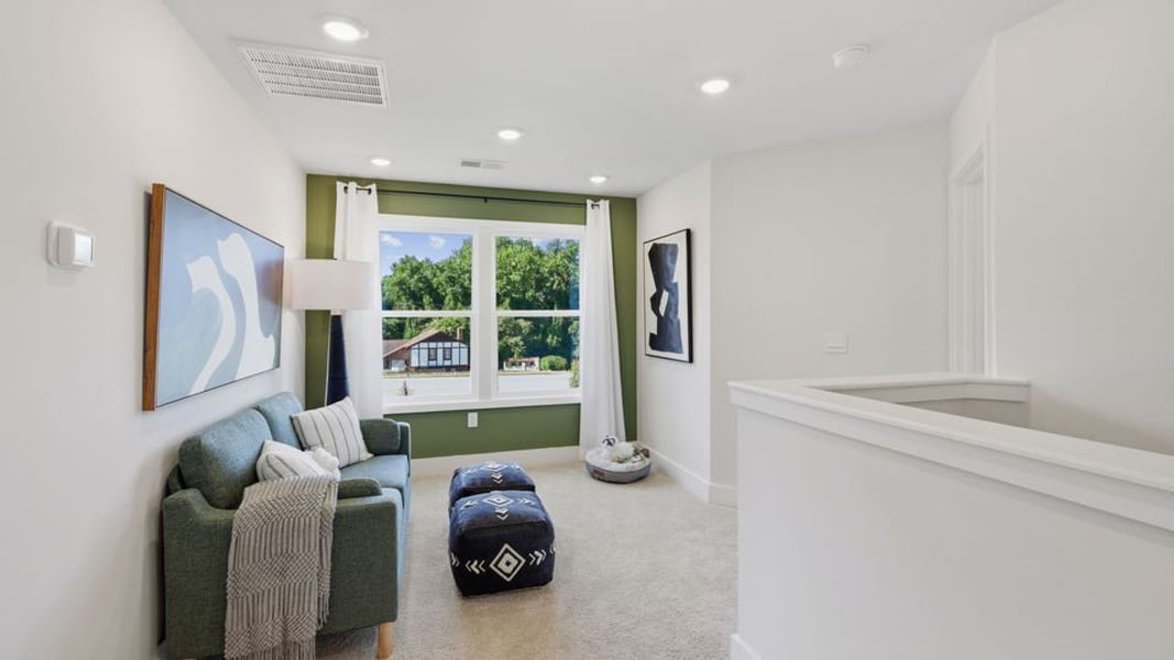 Furnished interior in a model home at Ken's Crossing in Moore (Image 22).