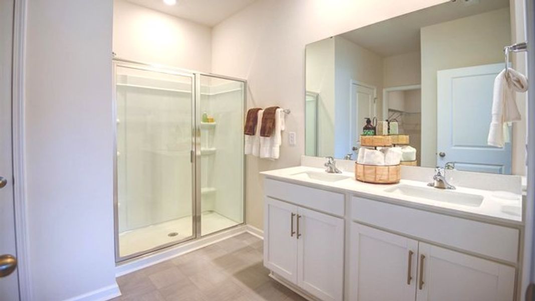 Furnished interior in a model home at Quarry Hills - D.R. Horton in Graham (Image 22). Furnished interior in a model home at Quarry Hills - D.R. Horton in Graham (Image 22).