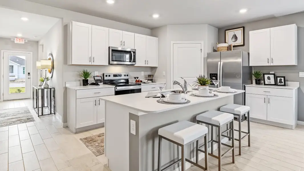 Furnished interior in a model home at Cape Coral Water & Sewer in Cape Coral (Image 38).