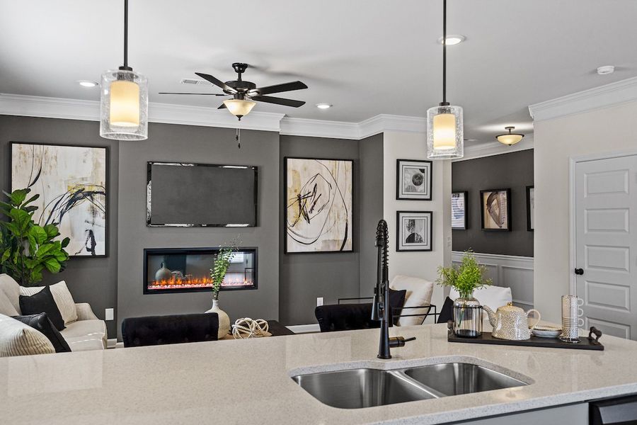 Furnished interior in a model home at Glendale Towns in Conyers (Image 47). Furnished interior in a model home at Glendale Towns in Conyers (Image 47).