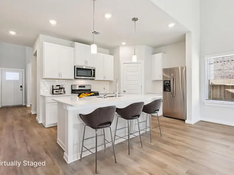 Furnished interior in a model home at Spring Brook Village - Luxe Series in Houston (Image 5). Furnished interior in a model home at Spring Brook Village - Luxe Series in Houston (Image 5).