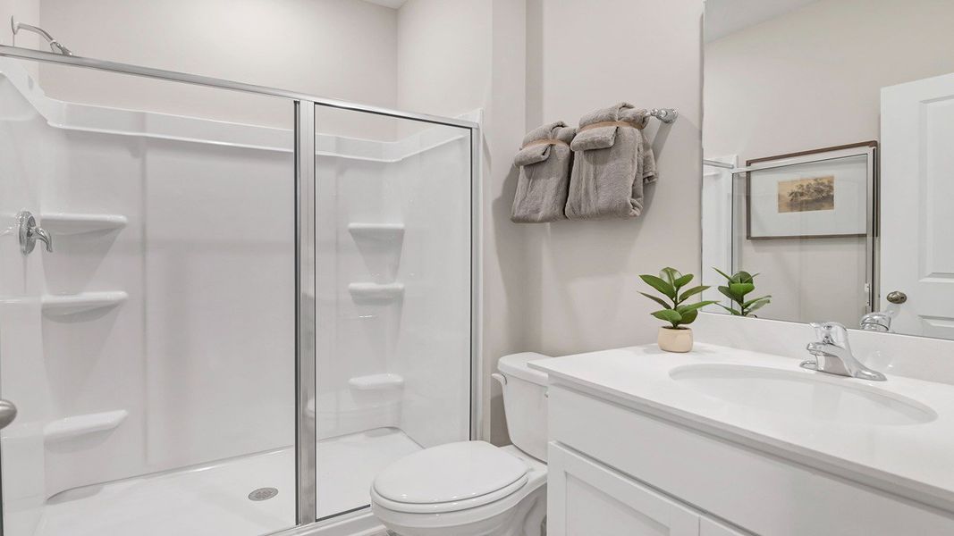 Furnished interior in a model home at Leatherstone in Blythewood (Image 23).