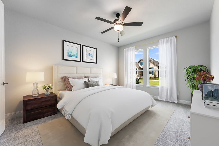 Furnished interior in a model home at The Ranch at Uptown Celina 40s in Celina (Image 64).