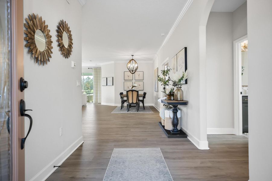 Furnished interior in a model home at Matanzas Cove in Palm Coast (Image 8). Furnished interior in a model home at Matanzas Cove in Palm Coast (Image 8).