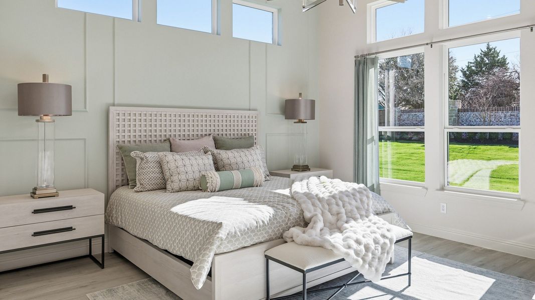 Furnished interior in a model home at Lakeshore Bluffs in Shady Shores (Image 26).