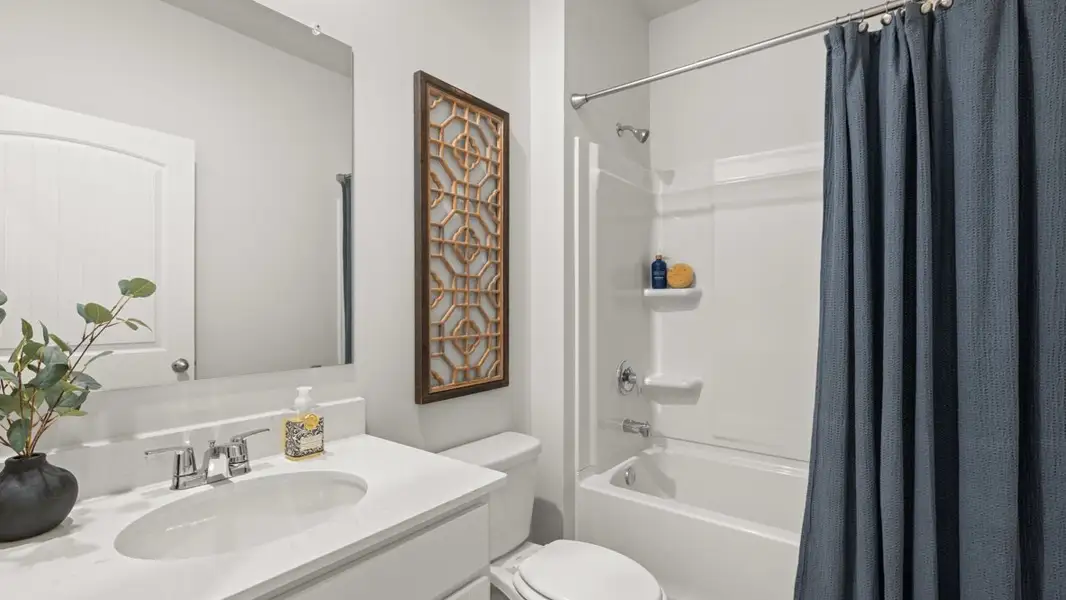 Furnished interior in a model home at Lost Creek in Dallas (Image 18).