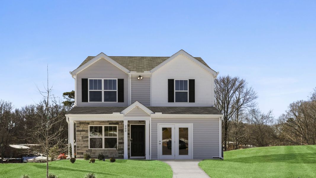 Front exterior of a home in the Village Grove community, located in Greenville, SC (Image 3).