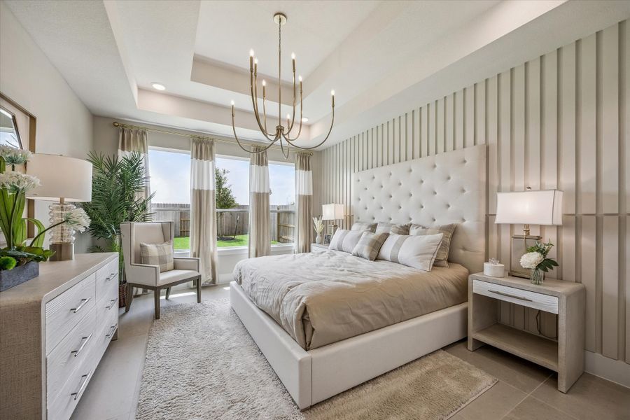 Furnished interior in a model home at The Trails - 50' in New Caney (Image 12). Furnished interior in a model home at The Trails - 50' in New Caney (Image 12).