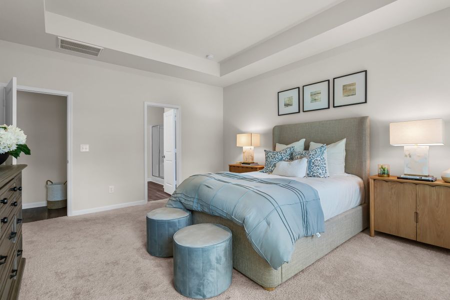 Furnished interior in a model home at Nightingale Hills in Lexington (Image 24).