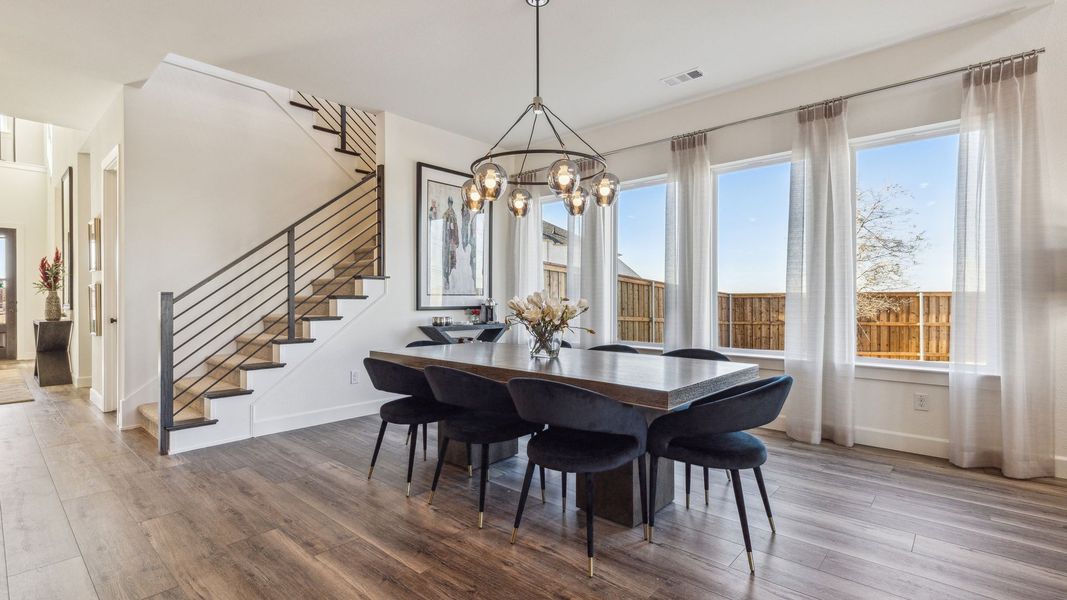 Furnished interior in a model home at Village on Main Street in Frisco (Image 13). Furnished interior in a model home at Village on Main Street in Frisco (Image 13).