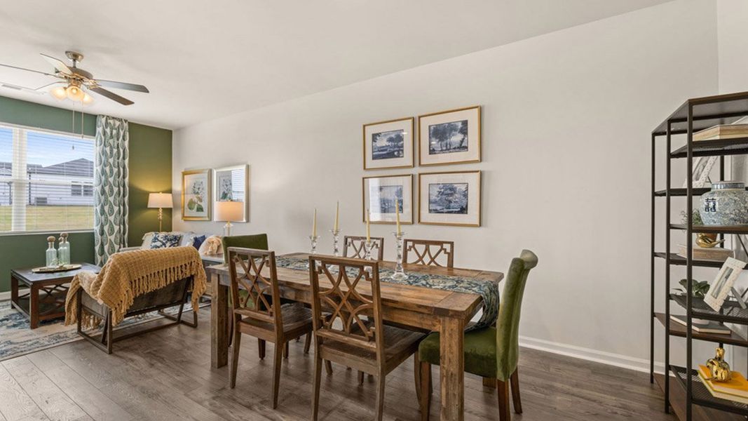 Furnished interior in a model home at The Abbey at Trolley Run Station in Aiken (Image 16).
