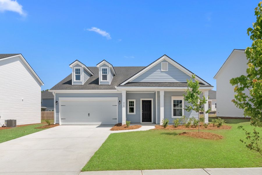 Front exterior of a home in the Sweetwater community, located in Brunswick, GA (Image 2).