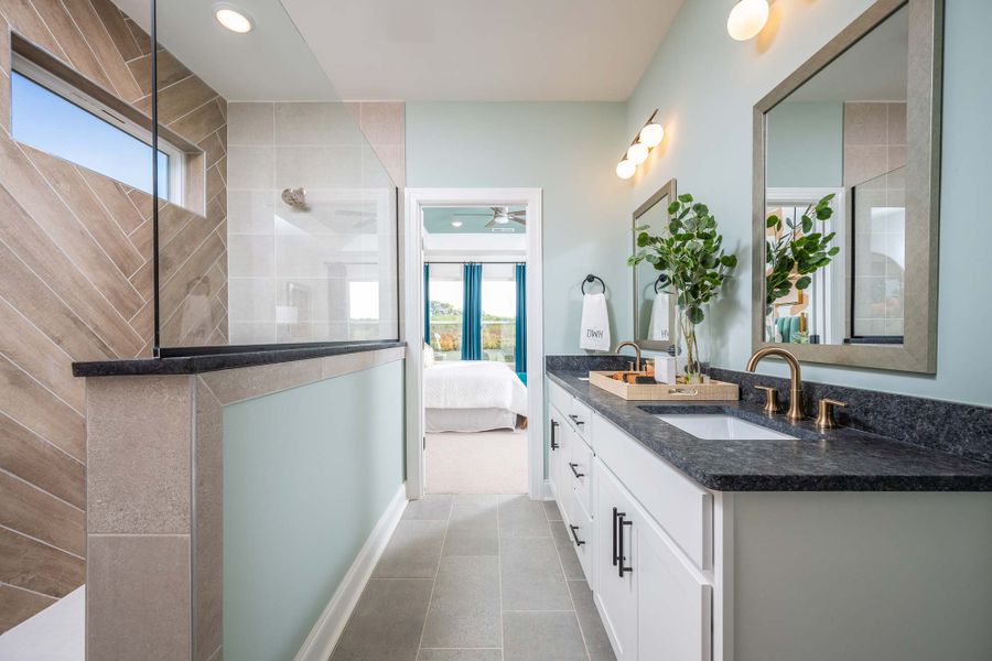 Furnished interior in a model home at Hidden Springs - The Park Collection in Smyrna (Image 10).