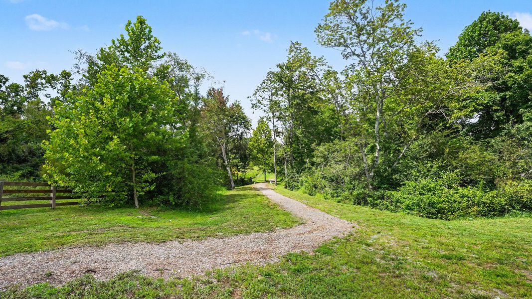Short walking trail in community Short walking trail in community