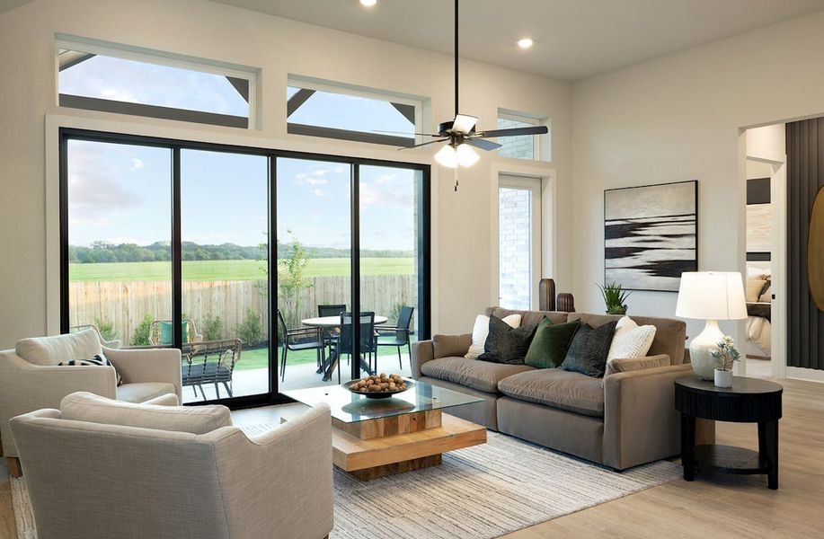 Furnished interior in a model home at Westridge in San Antonio (Image 5).