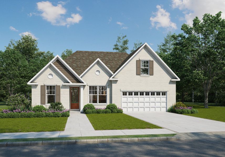 Front exterior of a home in the Villages of Green Meadows community, located in Munford, TN (Image 4). Front exterior of a home in the Villages of Green Meadows community, located in Munford, TN (Image 4).