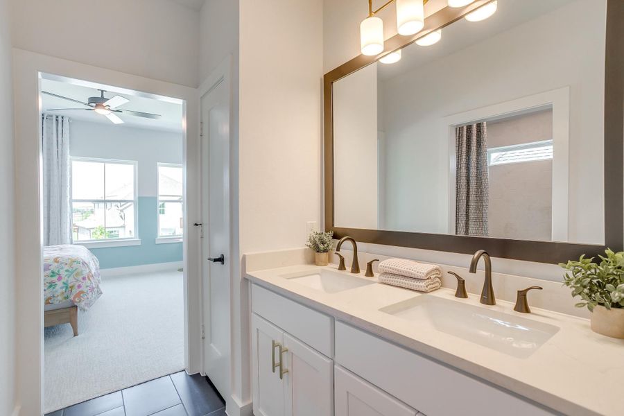 Furnished interior in a model home at Ten Mile Creek in Celina (Image 45).