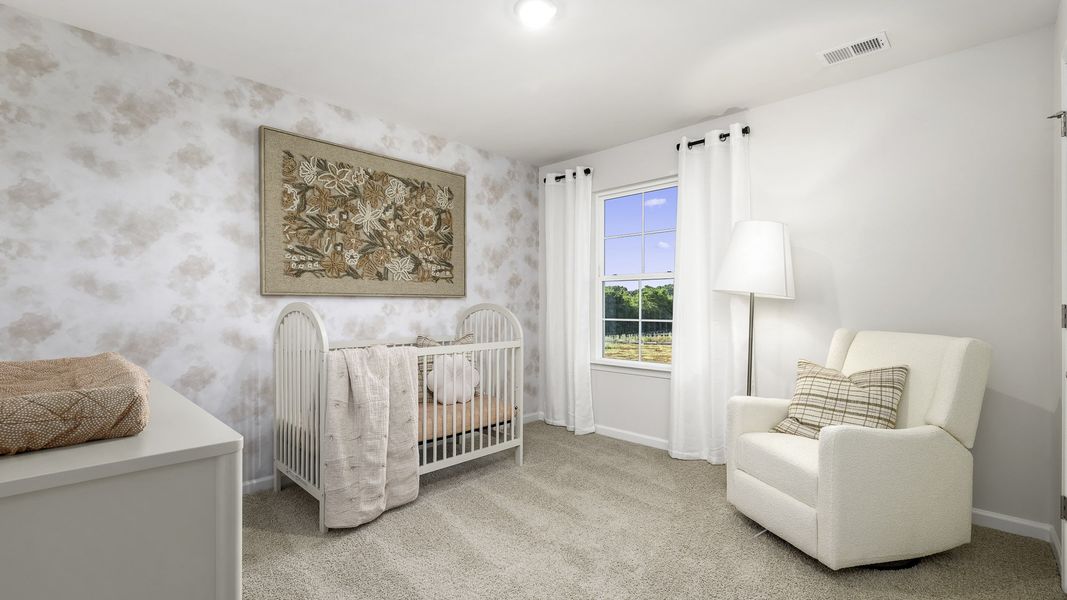 Furnished interior in a model home at Evergreen Landing in Lexington (Image 16).