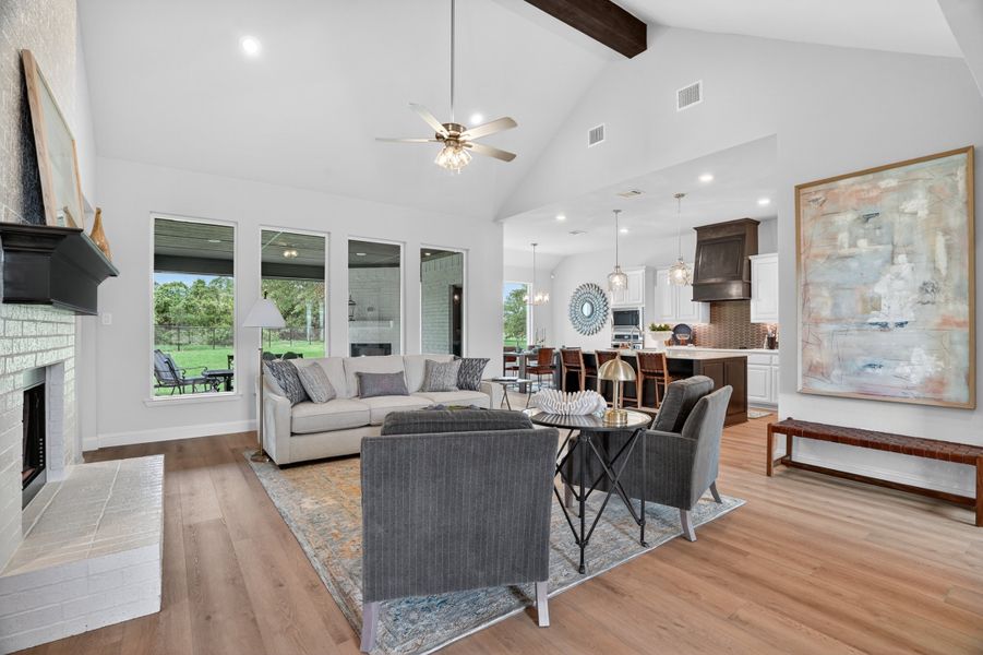 Furnished interior in a model home at Terra Vista Estates in Springtown (Image 43).