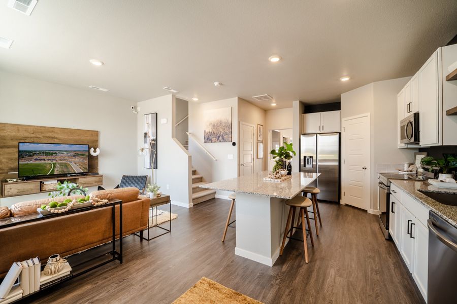 Furnished interior in a model home at Timnath Ranch in Timnath (Image 14). Furnished interior in a model home at Timnath Ranch in Timnath (Image 14).