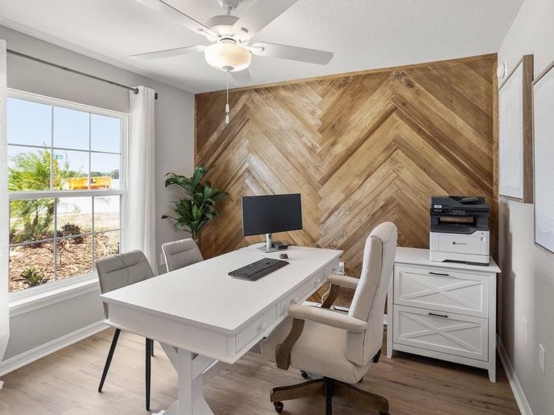 And, desirable flex space can be utilized as suits your needs - Isla townhome model in Winter Haven, FL And, desirable flex space can be utilized as suits your needs - Isla townhome model in Winter Haven, FL