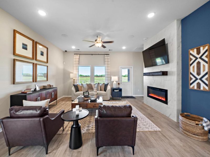 Furnished interior in a model home at Emberly in Beasley (Image 6).