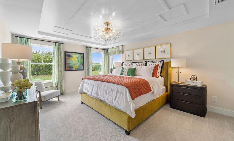 Furnished interior in a model home at The Greens at Springlake in York (Image 15).