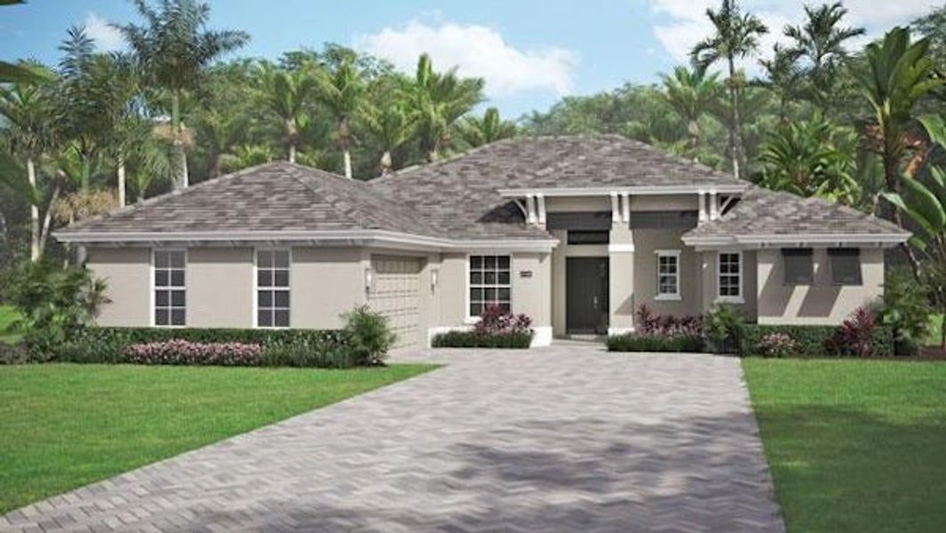 Front exterior of a home in the High Pointe community, located in Vero Beach, FL (Image 45).