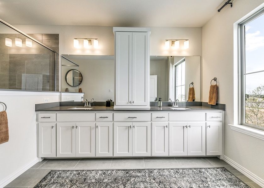 Furnished interior in a model home at Painted Tree – Village District in McKinney (Image 27).
