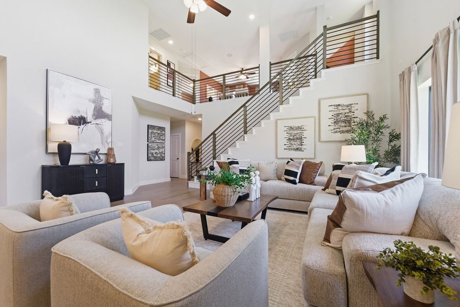 Furnished interior in a model home at Heartland in Heartland (Image 25).