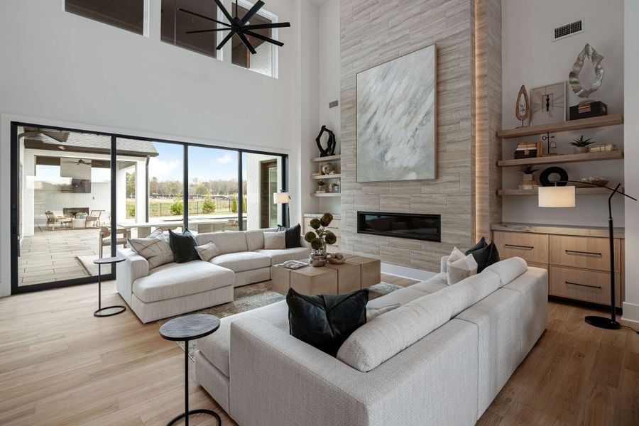 Furnished interior in a model home at Hamilton in Franklin (Image 13).