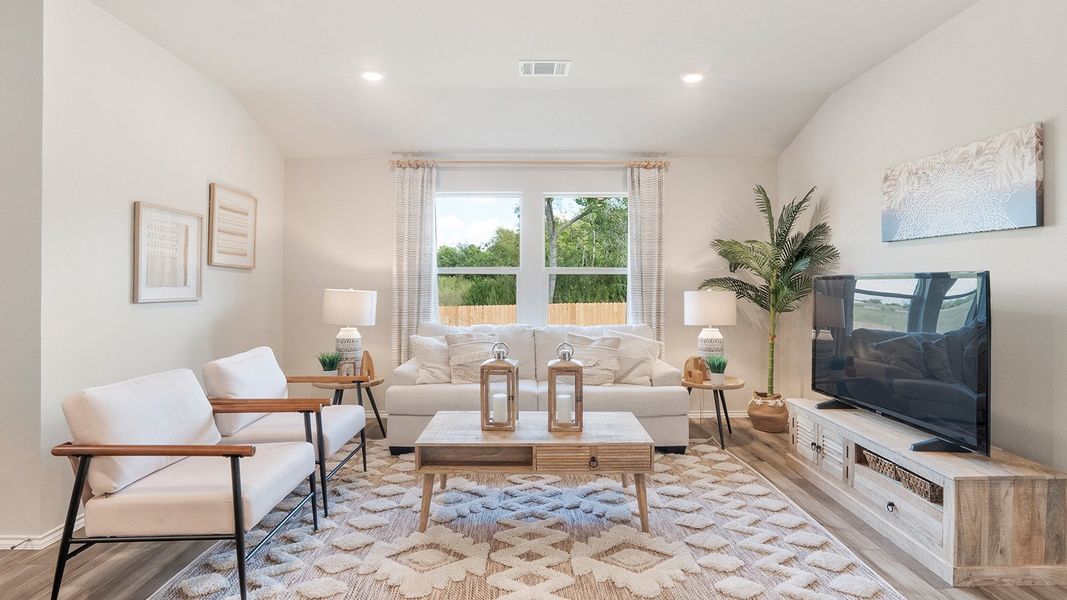 Furnished interior in a model home at Pecan Creek in Temple (Image 11).
