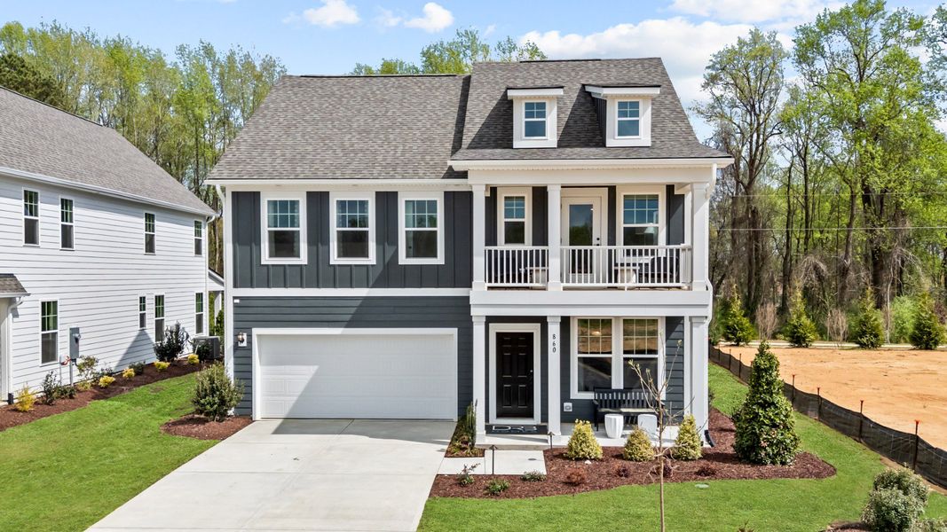 Front exterior of a home in the Whispering Pines community, located in Franklinton, NC (Image 10).