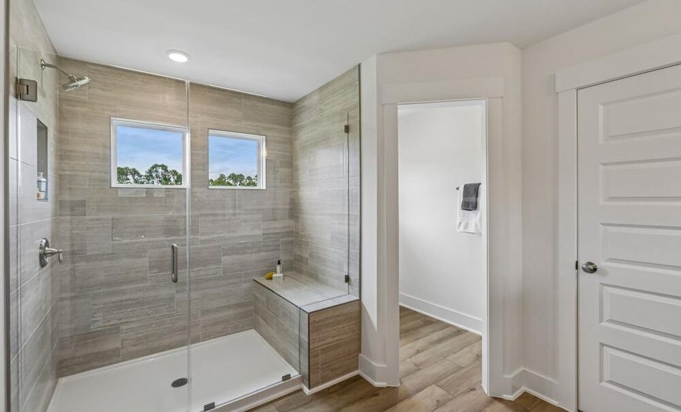 Furnished interior in a model home at Cedar Ridge in Angier (Image 28).
