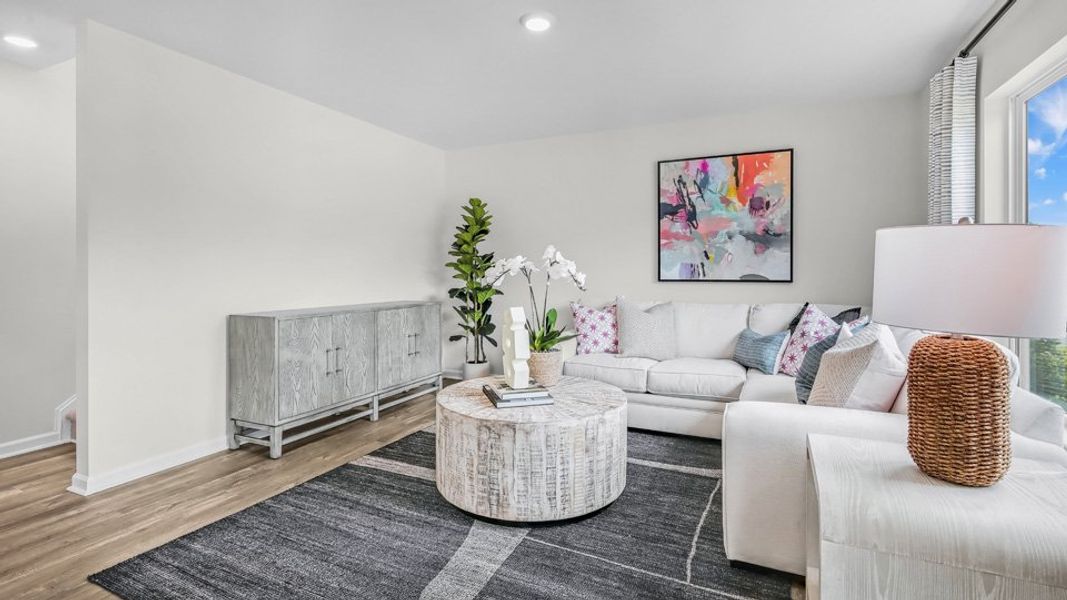 Furnished interior in a model home at Lawson Glen in Clayton (Image 31).