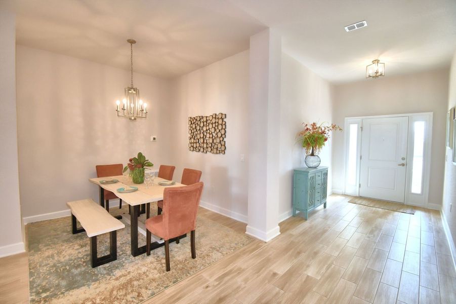 Furnished interior in a model home at Citrus Landing in Davenport (Image 17).