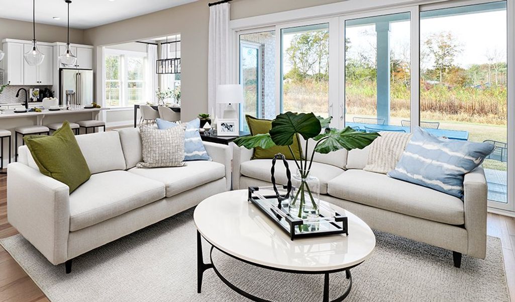 Furnished interior in a model home at The Ridge at Carter's Station in Columbia (Image 11).