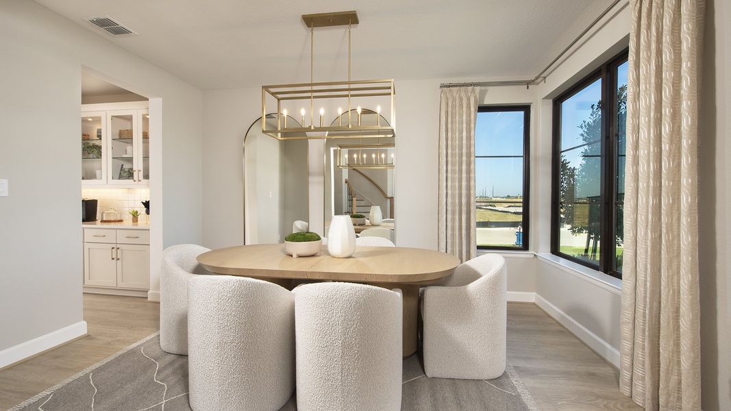 Furnished interior in a model home at Everly 60' in Hockley (Image 6).