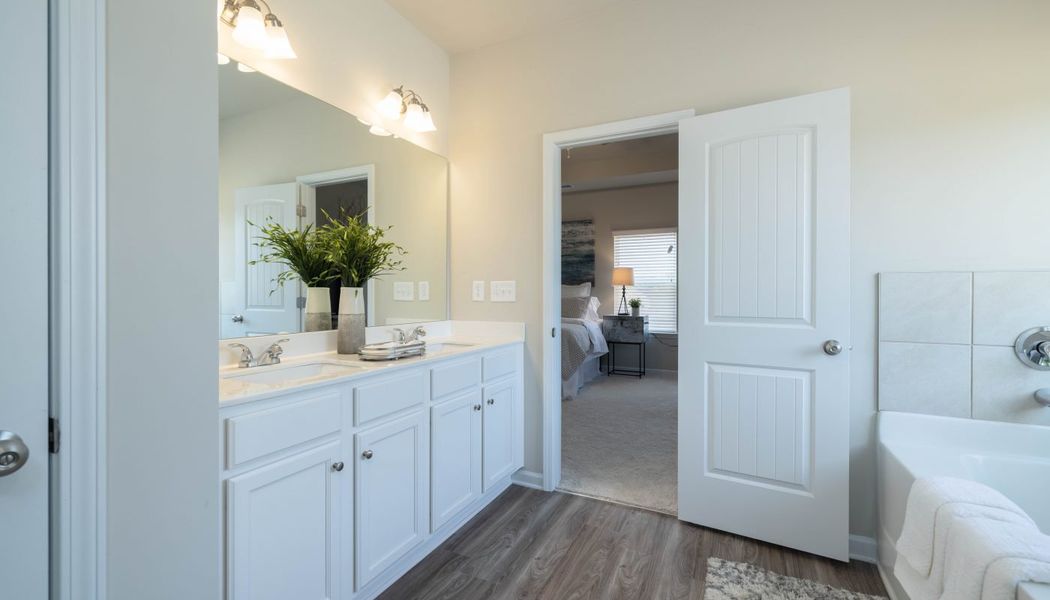 Furnished interior in a model home at Garden Walk in Jackson (Image 18). Furnished interior in a model home at Garden Walk in Jackson (Image 18).