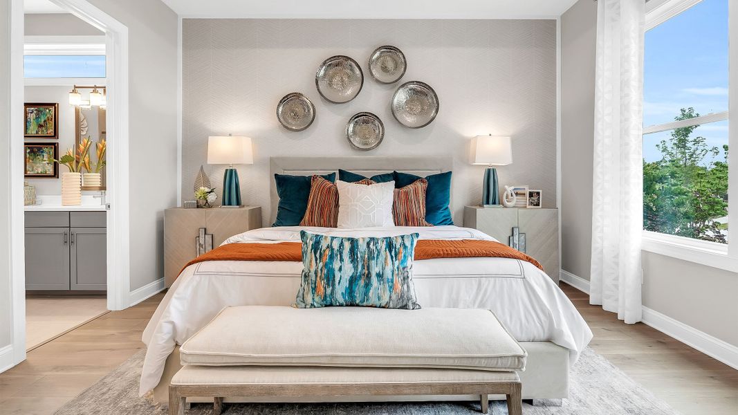 Furnished interior in a model home at Cresswind at Rocky River - OPEN 2026 in Locust (Image 11). Furnished interior in a model home at Cresswind at Rocky River - OPEN 2026 in Locust (Image 11).