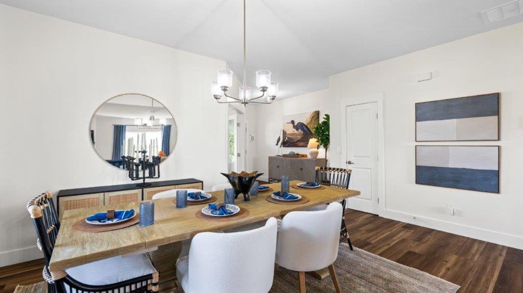Furnished interior in a model home at Harbor Crest in Ooltewah (Image 13).