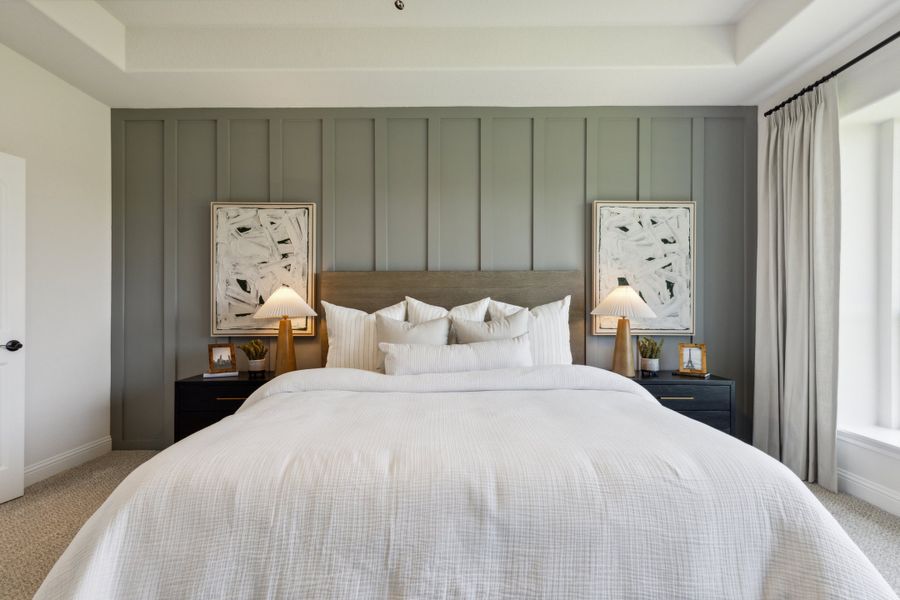 Furnished interior in a model home at Belle Meadows in Cleburne (Image 24).