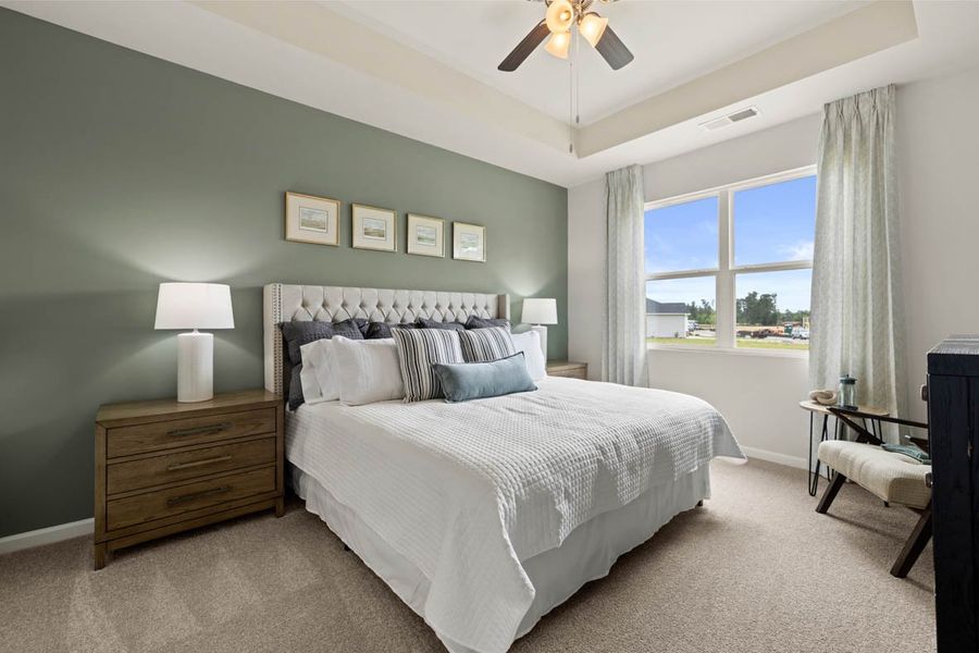 Furnished interior in a model home at Chukker Creek Landing in Aiken (Image 15). Furnished interior in a model home at Chukker Creek Landing in Aiken (Image 15).