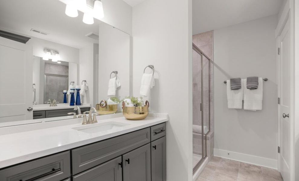 Furnished interior in a model home at Villas at Dawsonville Townhomes in Dawsonville (Image 21). Furnished interior in a model home at Villas at Dawsonville Townhomes in Dawsonville (Image 21).