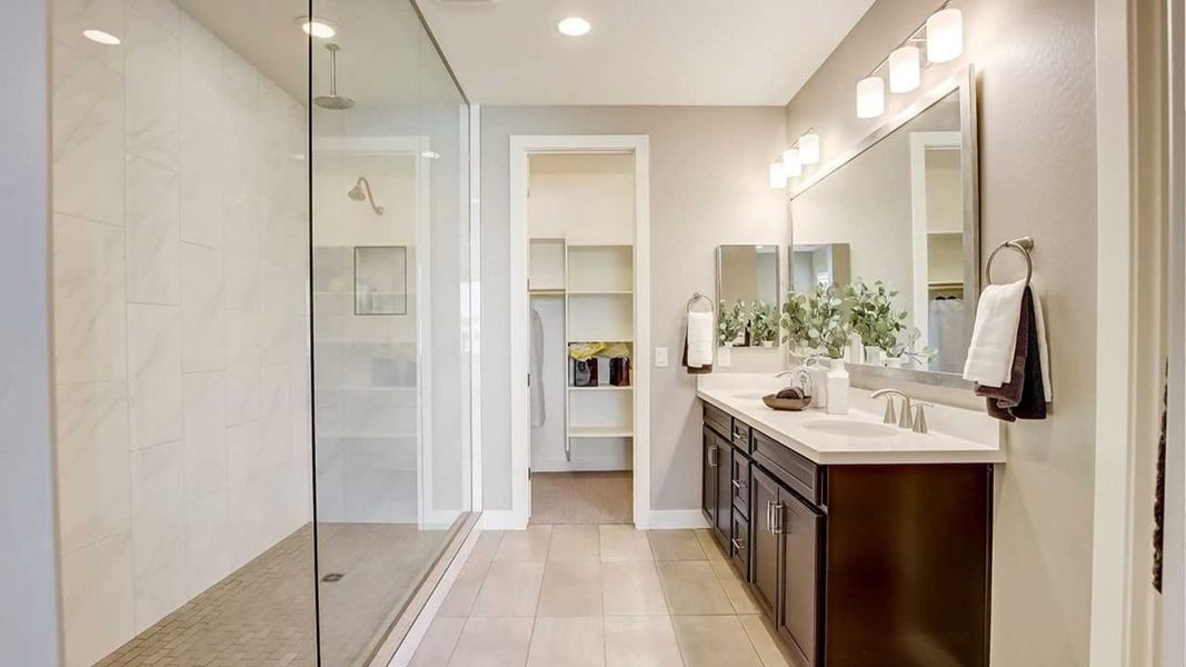 Furnished interior in a model home at Silver Cross Castillo Collection in San Tan Valley (Image 4).