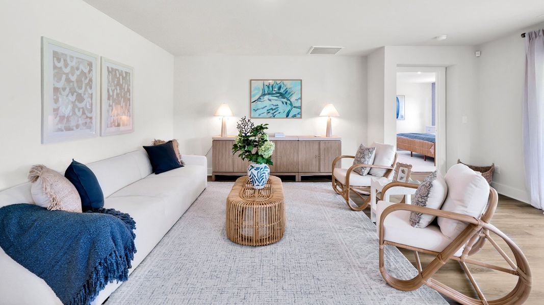 Furnished interior in a model home at Merchant Point in Jacksonville (Image 6).