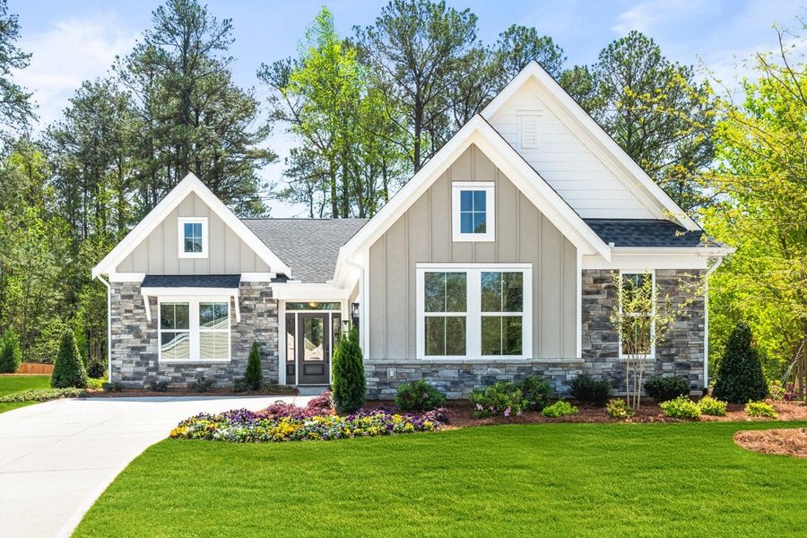 Front exterior of a home in the Savannah Lakes community, located in Hiram, GA (Image 4).