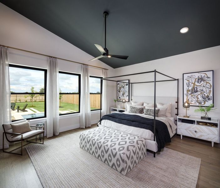 Furnished interior in a model home at Bridgeland in Cypress (Image 22). Furnished interior in a model home at Bridgeland in Cypress (Image 22).