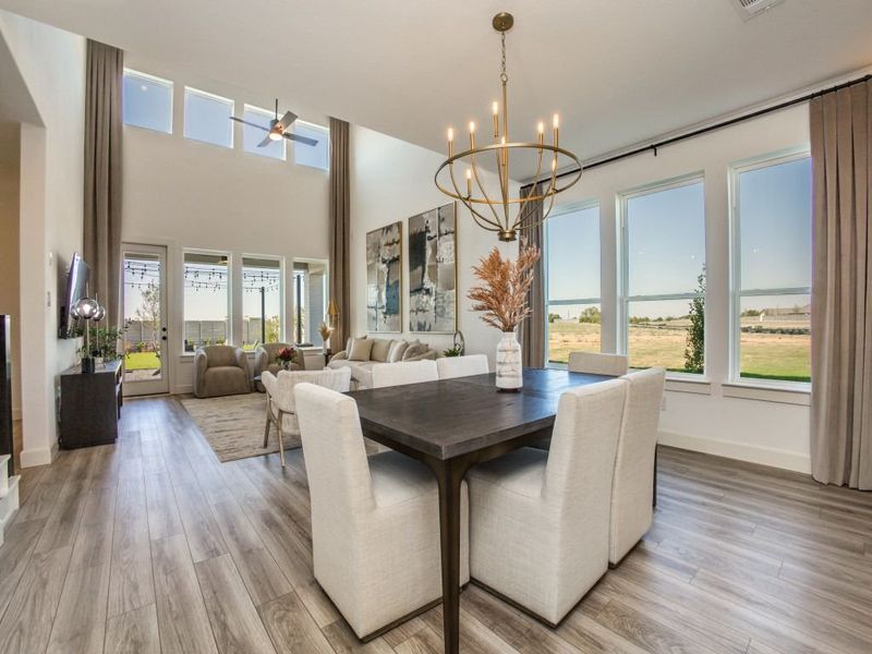 Furnished interior in a model home at Painted Tree - Woodland West in McKinney (Image 25).